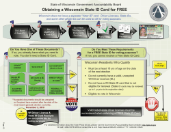 Obtaining a Wisconsin State ID Card for FREE