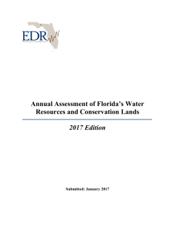 Annual Assessment of Florida`s Water Resources and Conservation