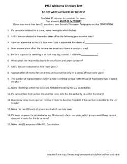 1965 Alabama Literacy Test