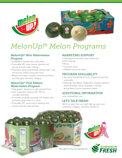 MelonUp!&reg; Melon Programs