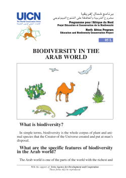 05 - Biodiversity arab - IUCN Centre for Mediterranean Cooperation