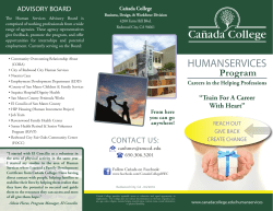 human services - Canada College