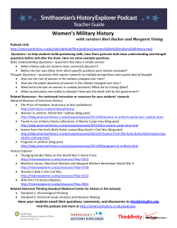 Teacher Guide_Women`s Military History