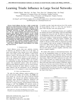 Learning Triadic Influence in Large Social Networks