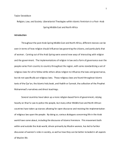 Liberationist Theologies within Islamic Feminism