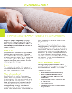 lymphedema clinic - Wheaton Franciscan Healthcare