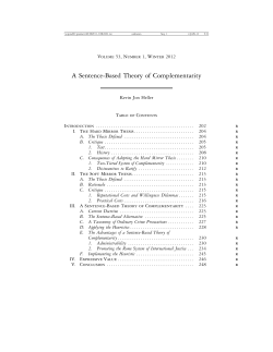 A Sentence-Based Theory of Complementarity