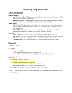 K-2 Jump Rope Lesson Plan Day 3