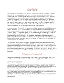 1. Hance Hendrick The Settlement of Pamunkey Neck