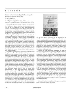 R E V I E W S - Kansas Historical Society