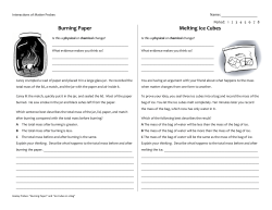 Burning Paper Melting Ice Cubes
