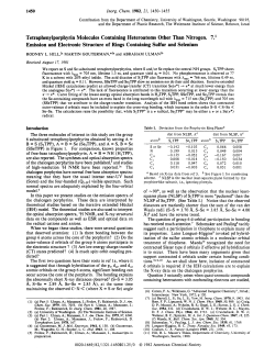 Tetraphenylporphyrin Molecules Containing Heteroatoms Other