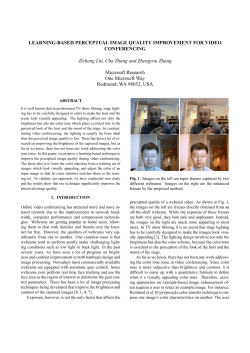 LEARNING-BASED PERCEPTUAL IMAGE QUALITY