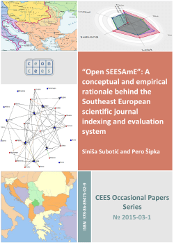 “Open SEESAmE”: A conceptual and empirical