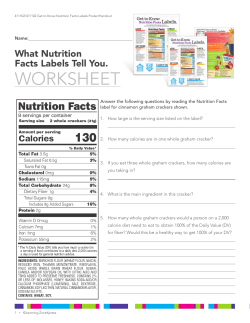 What the Nutrition Facts Labels Tell You