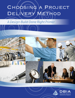 Choosing a Project Delivery Method