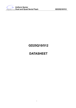 GD25Q10/512 DATASHEET