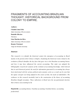 fragments of accounting brazilian thought: historical background