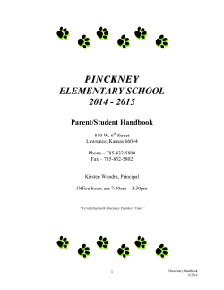 PINCKNEY ELEMENTARY SCHOOL 2014 - 2015