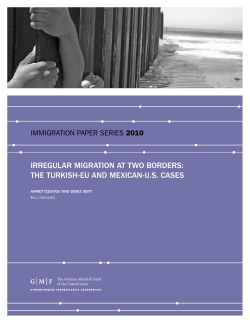IRREGULAR MIGRATION AT TWO BORDERS: THE TURKISH