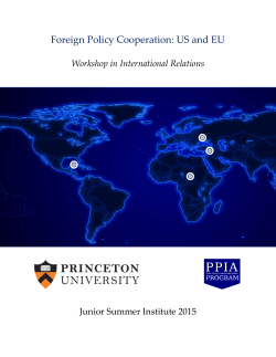Foreign Policy Cooperation: US and EU