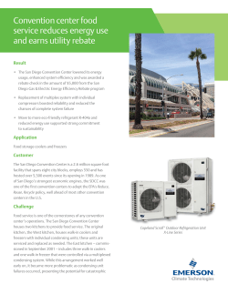 Convention center food service reduces energy use and earns utility