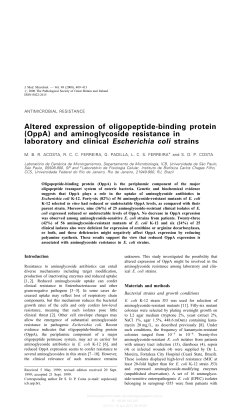 Altered expression of oligopeptide