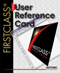 FirstClass Win User Reference Card
