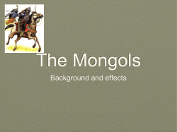 The Mongols