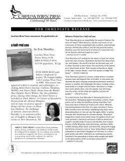 a half-red sea - Carolina Wren Press