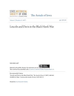 Lincoln and Davis in the Black Hawk War