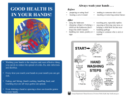 good health is in your hands!