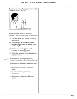 Topic 9-10: Lab Skills (including 4 NYS required labs)