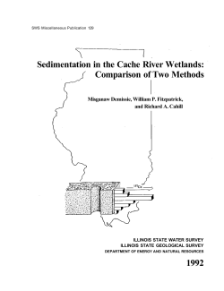 Sedimentation in the Cache River wetlands : comparison of two