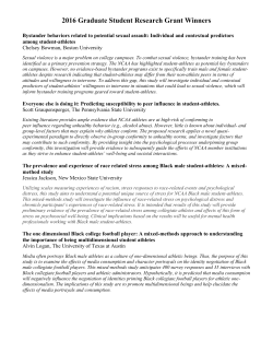 2016 Graduate Student Research Grant Winners
