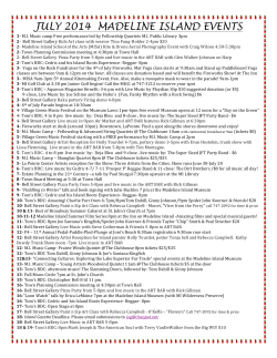 july 2014 madeline island events
