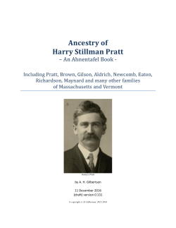 Harry Stillman Pratt - RootsWeb: Freepages