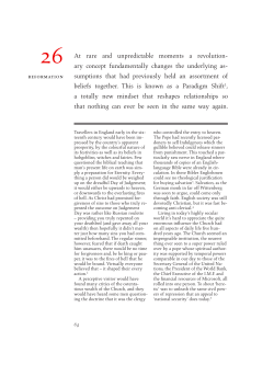 At rare and unpredictable moments a revolution