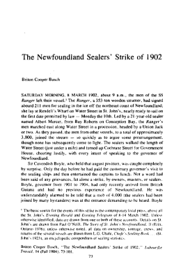 The Newfoundland Sealers` Strike of 1902