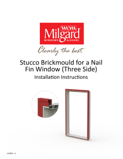 Stucco Brickmould for a Nail Fin Window (Three Side)