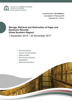 Buyers` Guide - Contracts WA