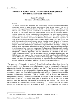 BIOPOWER: BODIES, MINDS AND