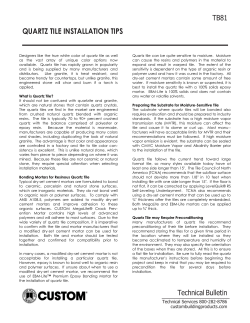 quartz tile installation tips