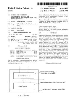 Scheme for computing Montgomery division and Montgomery