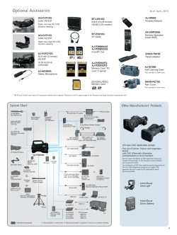 Options PDF - Panasonic Pro AV