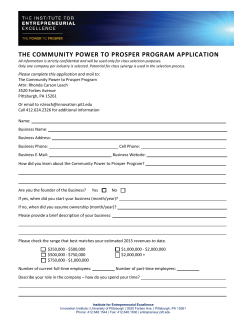 the community power to prosper program application