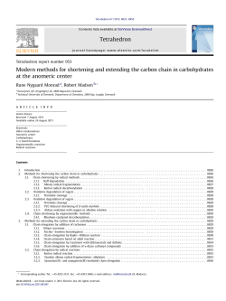 Modern methods for shortening and extending the carbon chain in