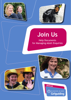 Join Us Help Documents- Managing Adult