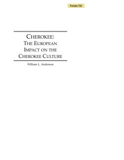 the cherokee culture - Pearson Higher Education