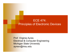 ECE474 Lecture 08, 28 Jan 11 - MSU Engineering